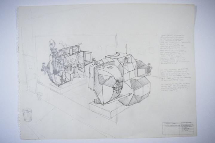 Lunar Excursion Module Recycling Plans(1), 2004, pencil on paper, 18