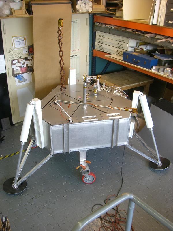 Munin(Module for Unmanned Novel Investigation and Notation) Lander undergoing tests at Brooklyn Navy Yard, 2009.