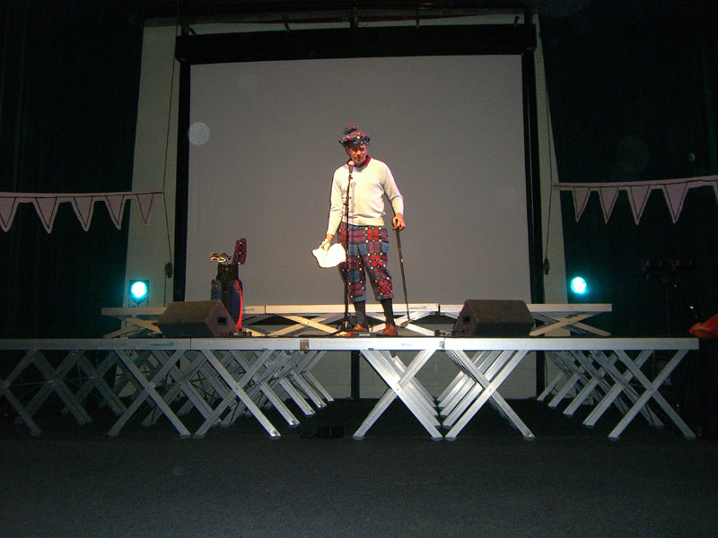 Bedwyr Williams at Royal International Pavilion after Carpenter's Funeral.