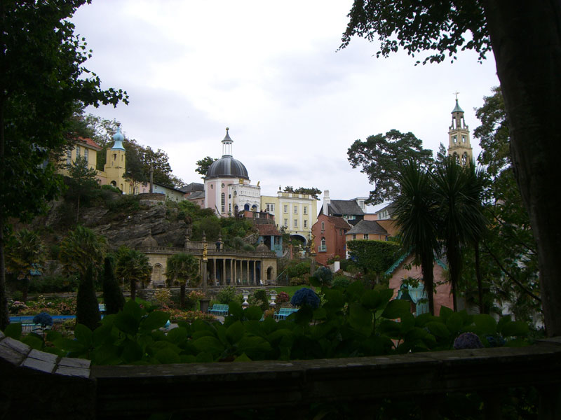 Portmeirion, Wales.  Built by Clough Williams-Ellis (1883-1978), who 