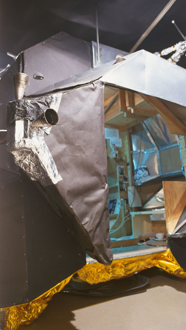 Lunar Excursion Module interior, rear view, Galleria Franco Noero, Turin, Italy, 2000
