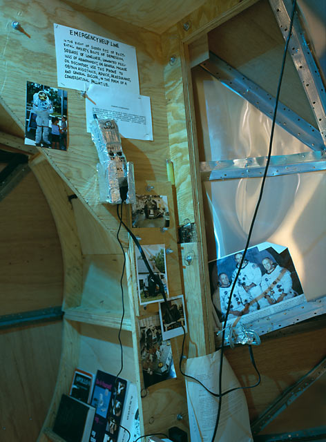 Lunar Excursion Module interior, Galleria Franco Noero, Turin, Italy, 2000
